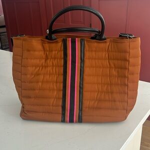 Think Royln oversized bag with laptop compartment orange